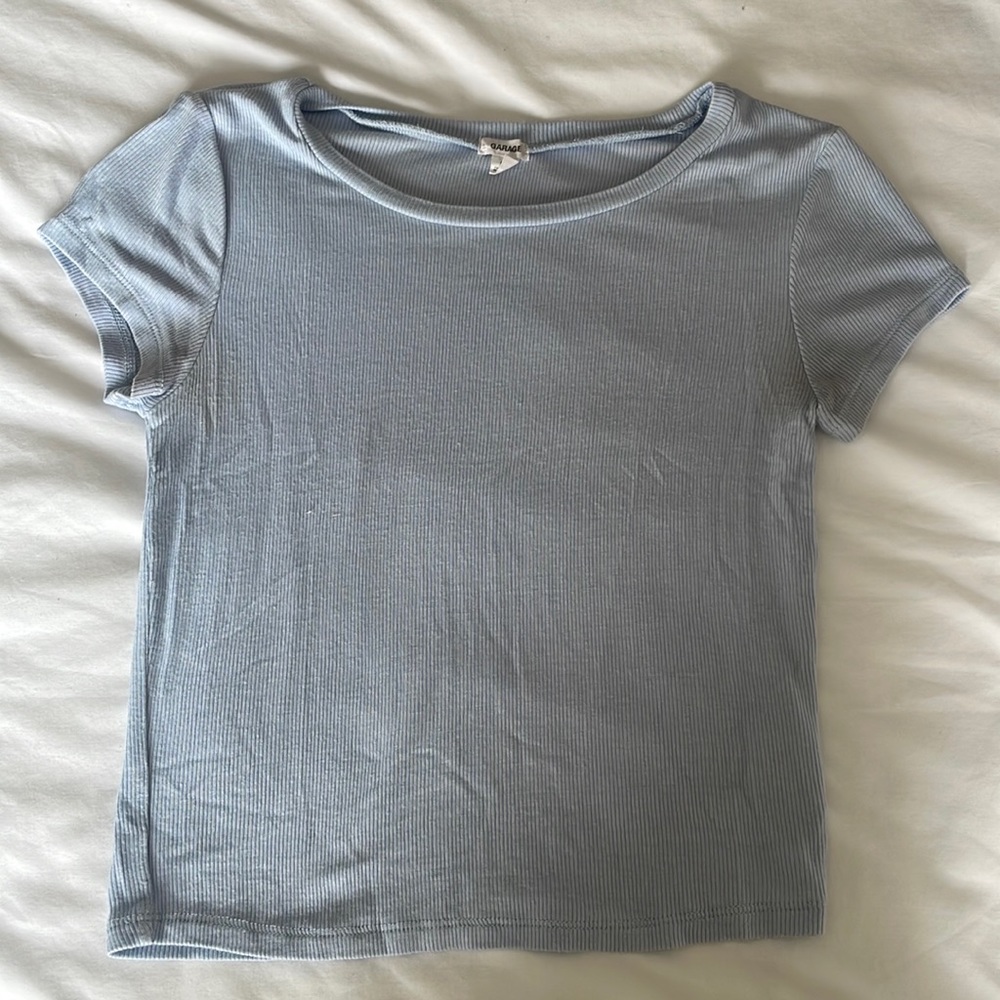 Garage baby blue tee